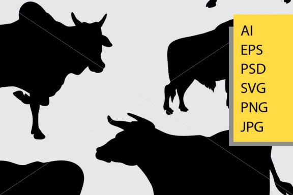 Buffalo animal silhouette
