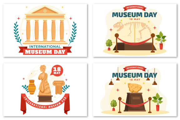 12 International Museum Day Illustration