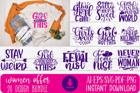 Happy Women's Day SVG And T-shirt Design Bundle. Happy Mother's Day SVG And T-shirt Design Bundle. Mom Mama Mummy SVG Quote T-shirt Design Bundle. Motivational SVG And T-shirt Design Bundle Vector EPS Editable Files