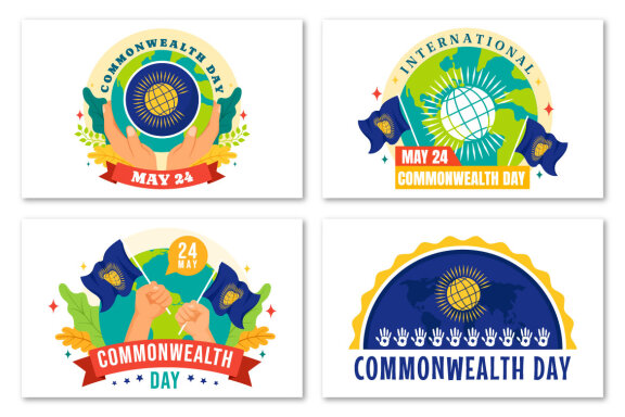 12 Commonwealth Day Illustration