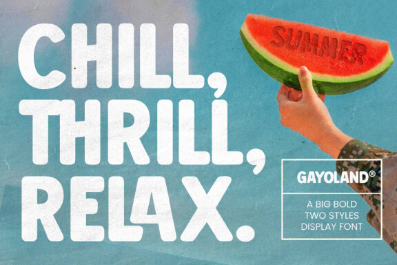 Gayo Land - Sans Serif Display Bold Font