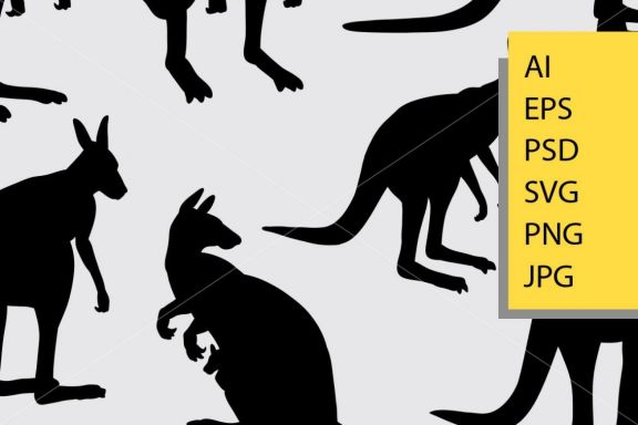 Kangaroo silhouette