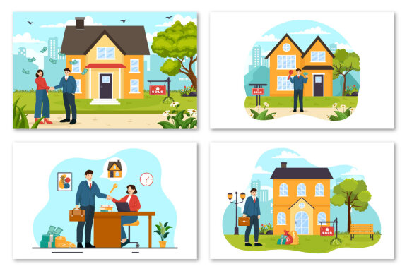 12 Land Broker Illustration