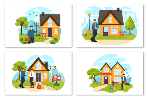 12 Land Broker Illustration
