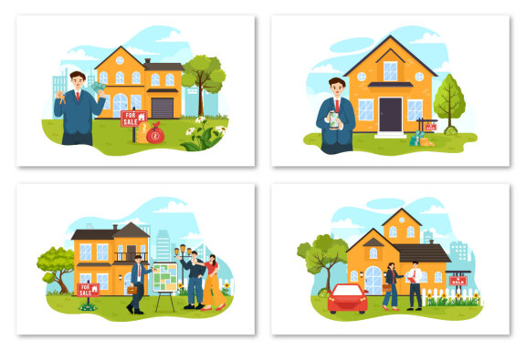 12 Land Broker Illustration