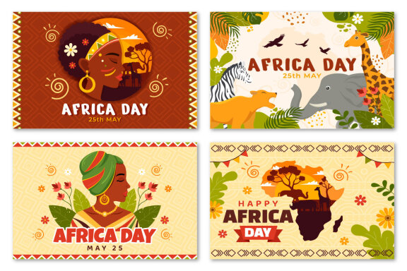 12 Happy Africa Day Illustration
