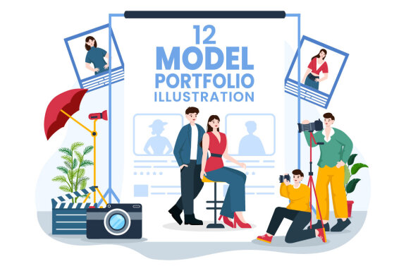 12 Model Portfolio Illustration