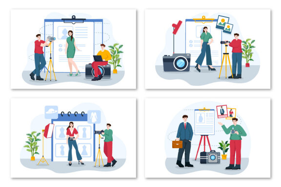 12 Model Portfolio Illustration