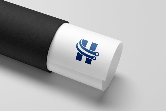 H Letter And Technology Logo Design 