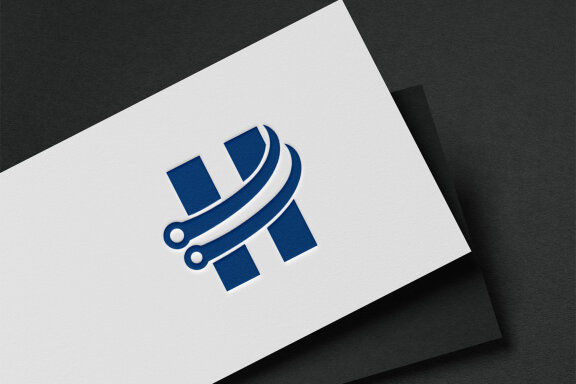H Letter And Technology Logo Design 