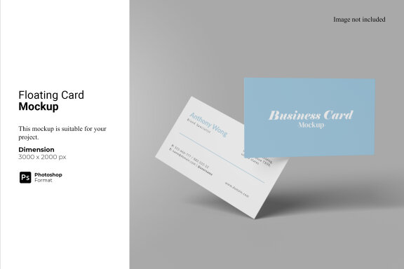 Floating Card Mockup