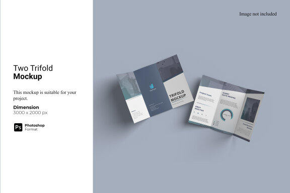 Two Trifold Mockup