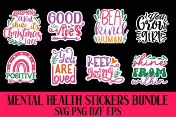 Mental Health Stickers Bundle