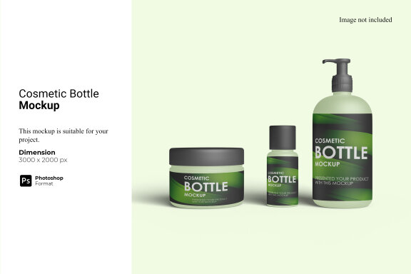 Cosmetic Bottle Mockup