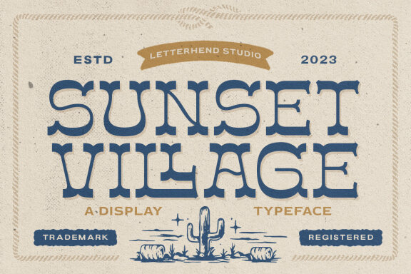 Sunset Village - Display Typeface