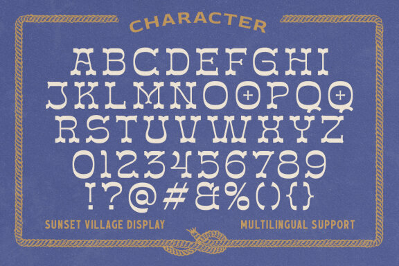 Sunset Village - Display Typeface