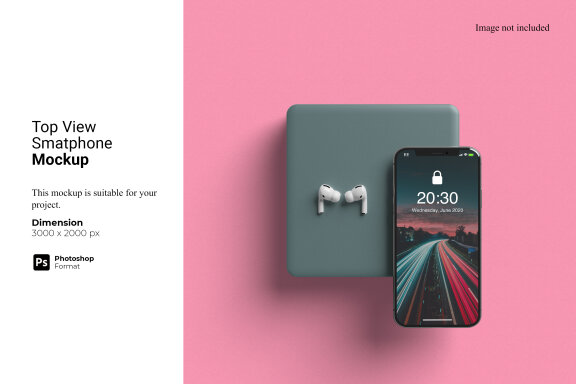 Top View Smartphone Mockup