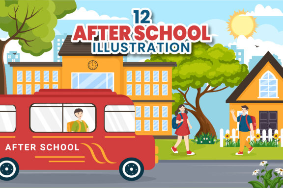 12 After School Illustration
