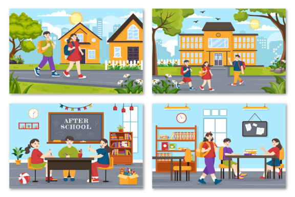 12 After School Illustration