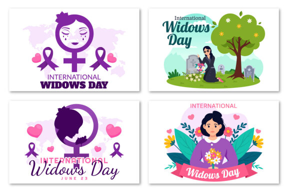 12 International Widows Day Illustration
