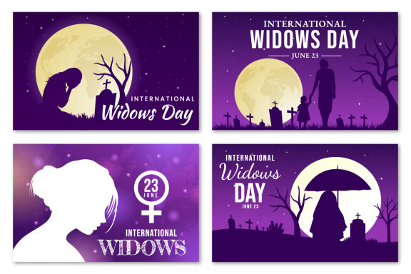 12 International Widows Day Illustration