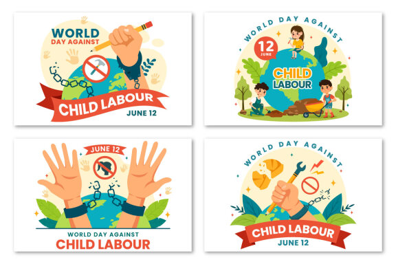 12 World Day Against Child Labour Illustration