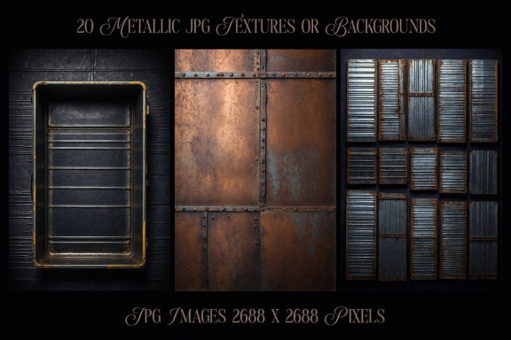 20 Free Vintage & Metallic Backgrounds