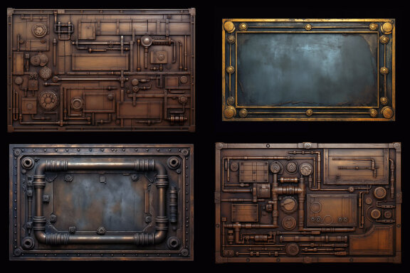 100 Free Steampunk Frames & Backgrounds