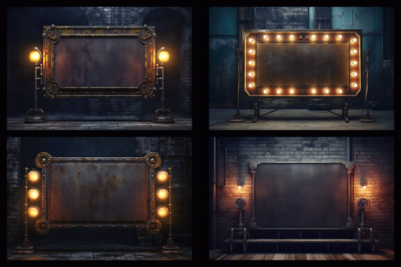 100 Free Steampunk Frames & Backgrounds