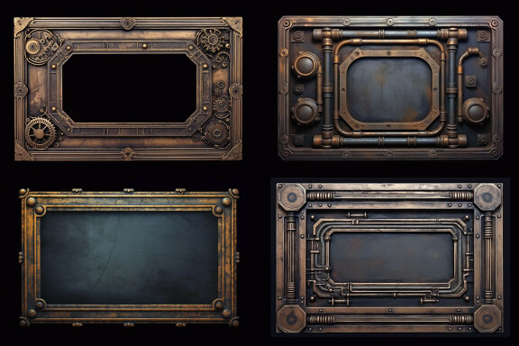 100 Free Steampunk Frames & Backgrounds