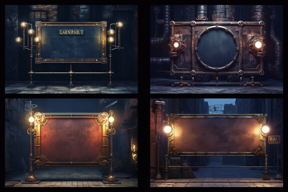 100 Free Steampunk Frames & Backgrounds