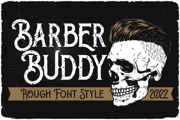Barber Buddy Display Font & Graphics