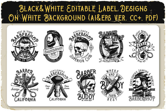 Barber Buddy Display Font & Graphics