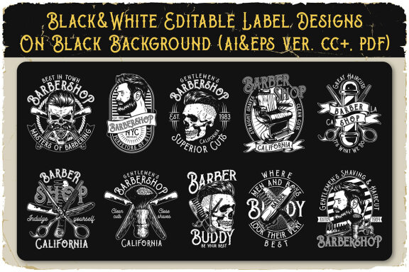 Barber Buddy Display Font & Graphics