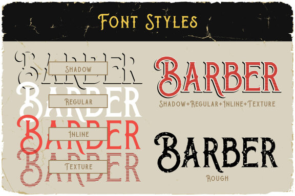 Barber Buddy Display Font & Graphics