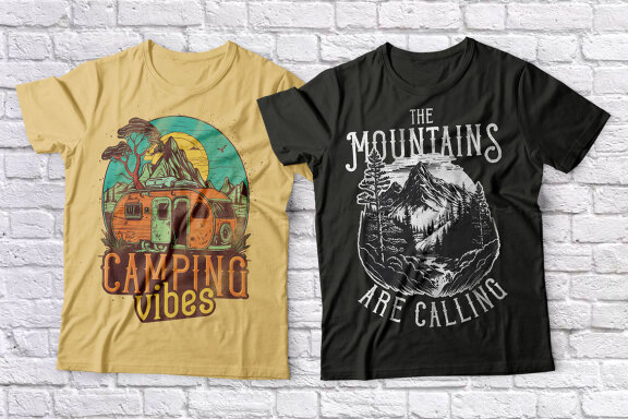 Forest Camp Display Font & Graphics
