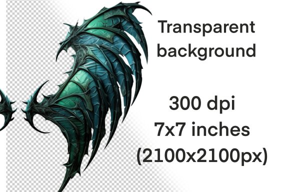 Dragon Wings PNG Bundle