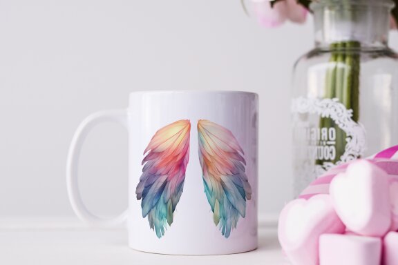 Watercolor fairy wings PNG bundle
