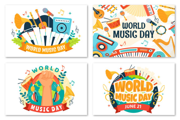 13 World Music Day FREE Illustrations