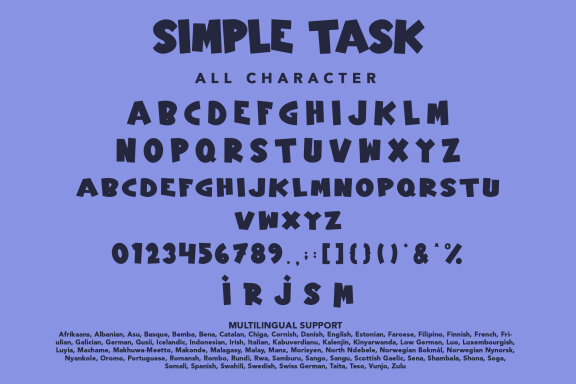 Simple Task FREE Font
