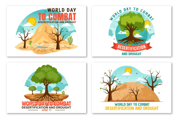 12 Day to Combat Desertification and Drought Illustration
