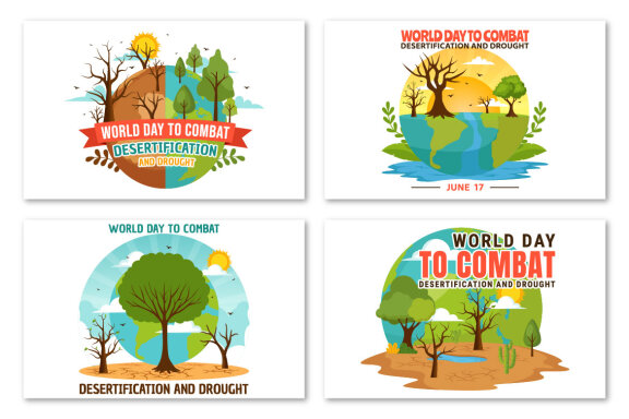 12 Day to Combat Desertification and Drought Illustration