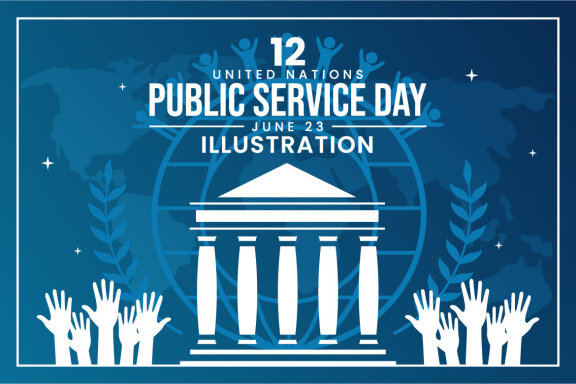 12 United Nations Public Service Day Illustration
