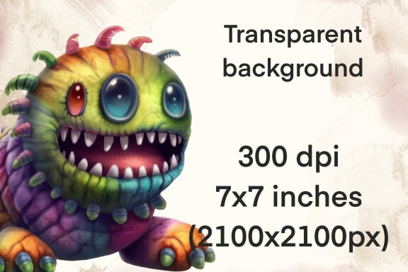 Plush Zombie Insects PNG Bundle, Funny Horror Clipart