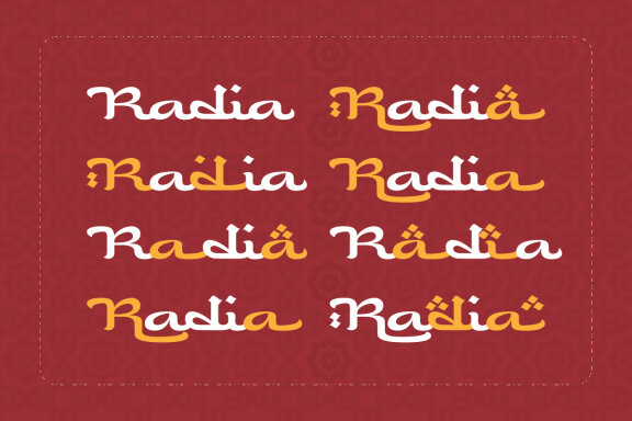 Radia - An Arabic Style Typeface