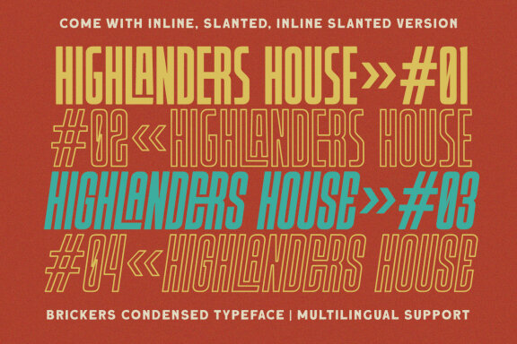 Brickers Condensed Typeface