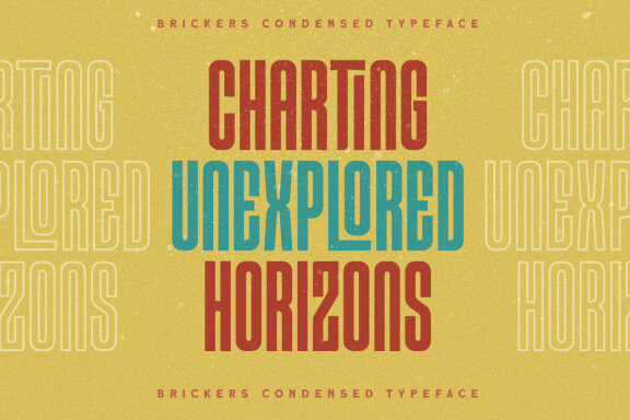 Brickers Condensed Typeface