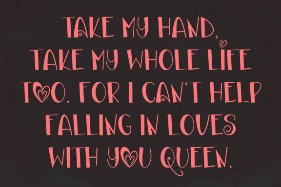 Lulove Display Typeface