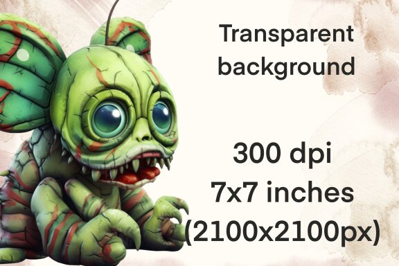 Plush Zombie Butterfly PNG Bundle Volume II, Weird Toys Funny Horror Clipart