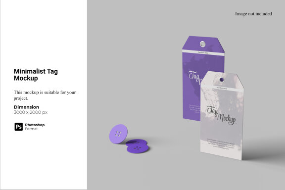Minimalist Tag Mockup